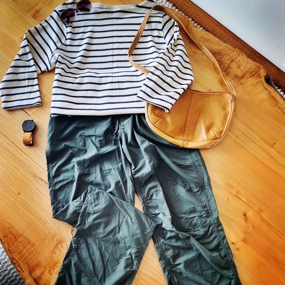 Army Green High Performance Roll-Up Pants